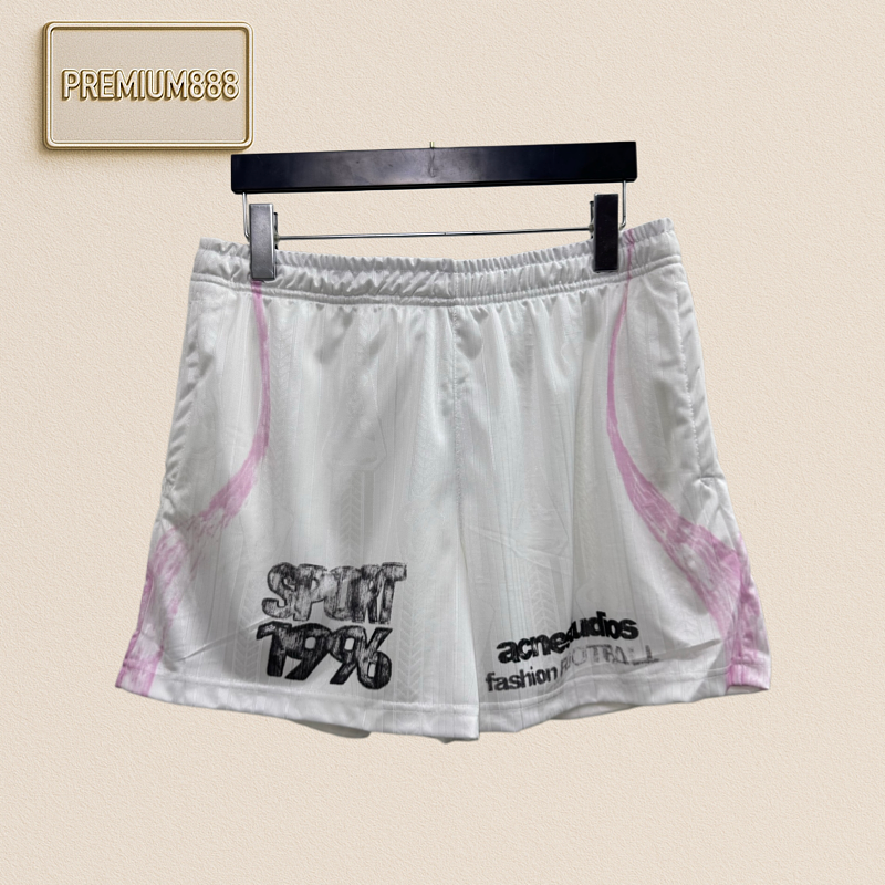 Acne Studios Color-Matched Letter Print Texture Sports Shorts