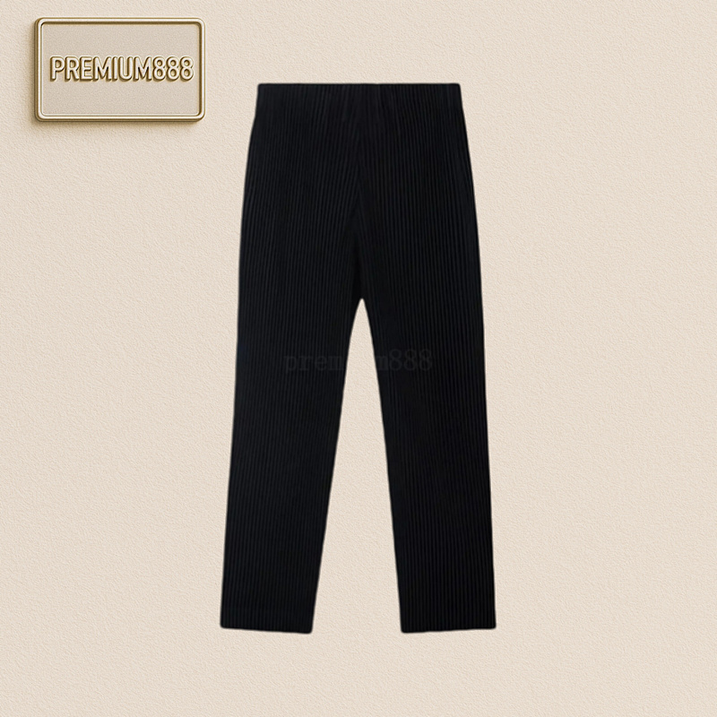 Iss Ey Miya Ke Classic Fit Pleated Straight-leg Tracks