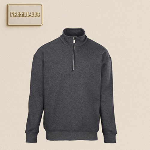 Dior CD Icon Round Embroidered Half-Zip Set With Standing Collar Sweater
