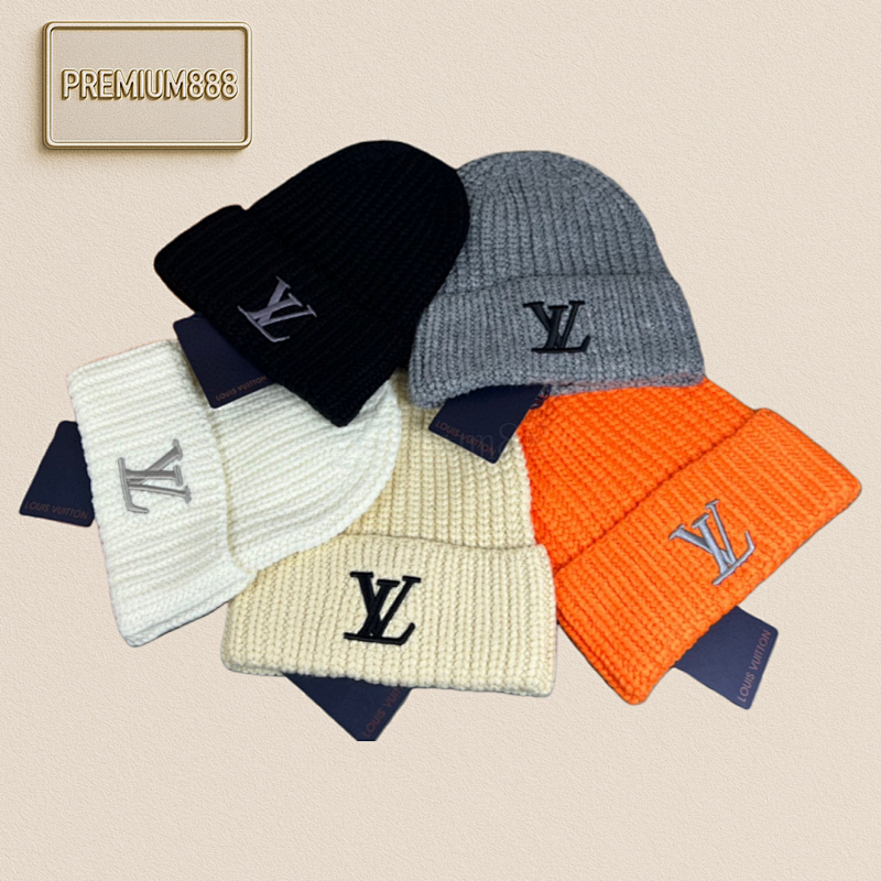 Louis Vuitton Bestseller Woolen Knitted Woolen Cap Fashionable Good Quality High-end And E