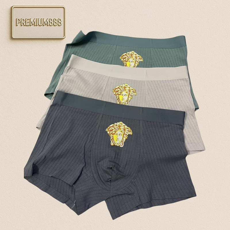 Product Original Quality Versace Medusa Series Premium Boxed Men's Underwear Export Orders