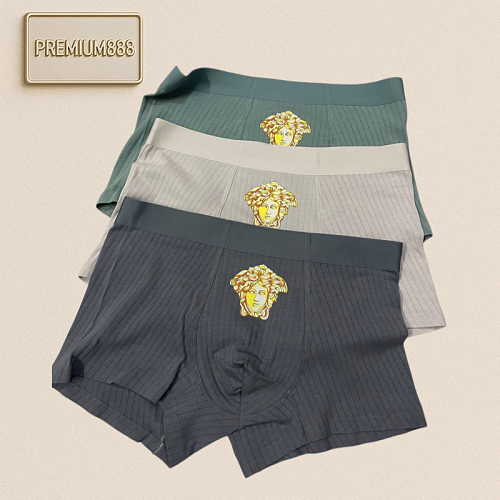 Product Original Quality Versace Medusa Series Premium Boxed Men's Underwear Export Orders