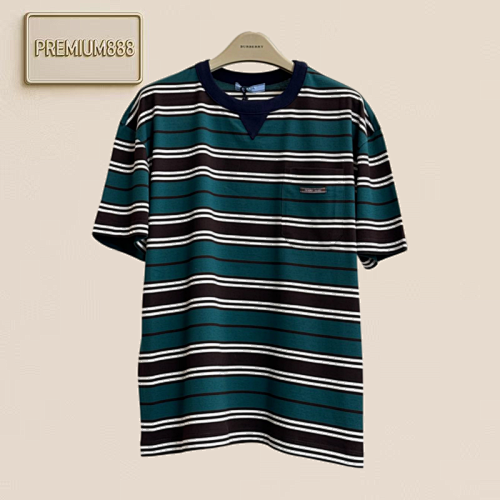 Prada 25ss Patched Pocket Striped Knit Short-Sleeved T-Shirt Size S M L XL