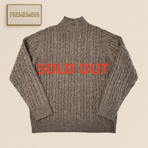 LP Full Wool Cable Semi-turtleneck