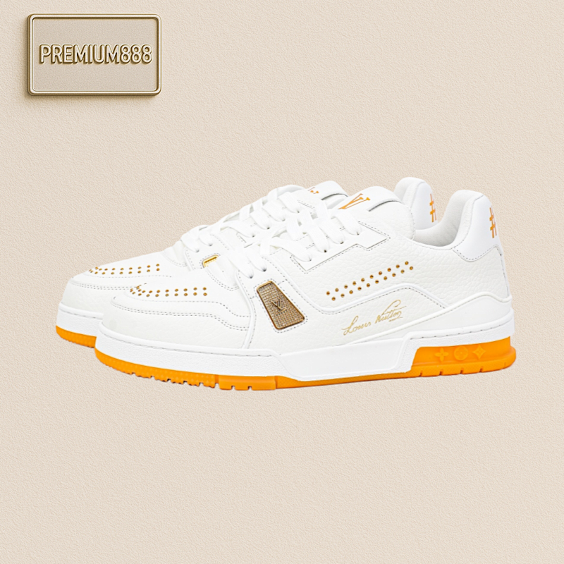 Louis Vuitton The Original Perfect Last Shape Of LV Trainer From Lvjia Produced By A Major Factory In Do