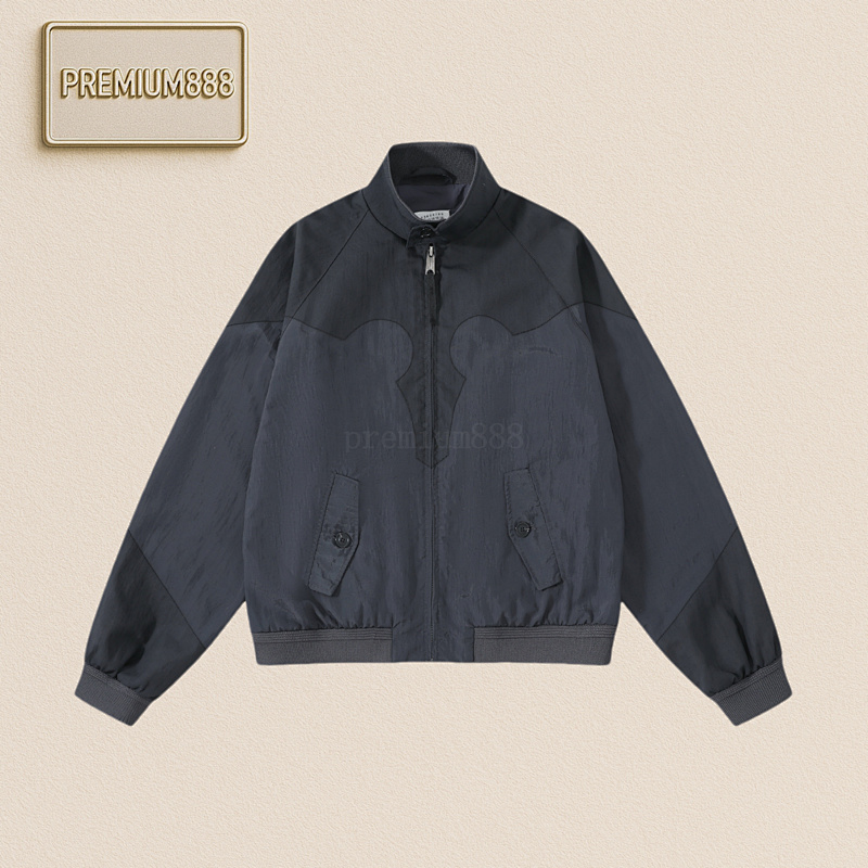 Maison Margiela Margie LA MM6 Distressed Spliced Harrington Jacket