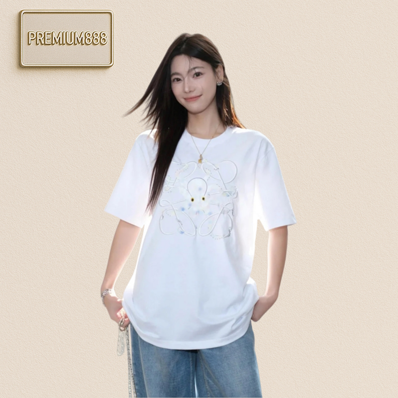 Loewe LO Ewe Octopus Embroidered T-shirt