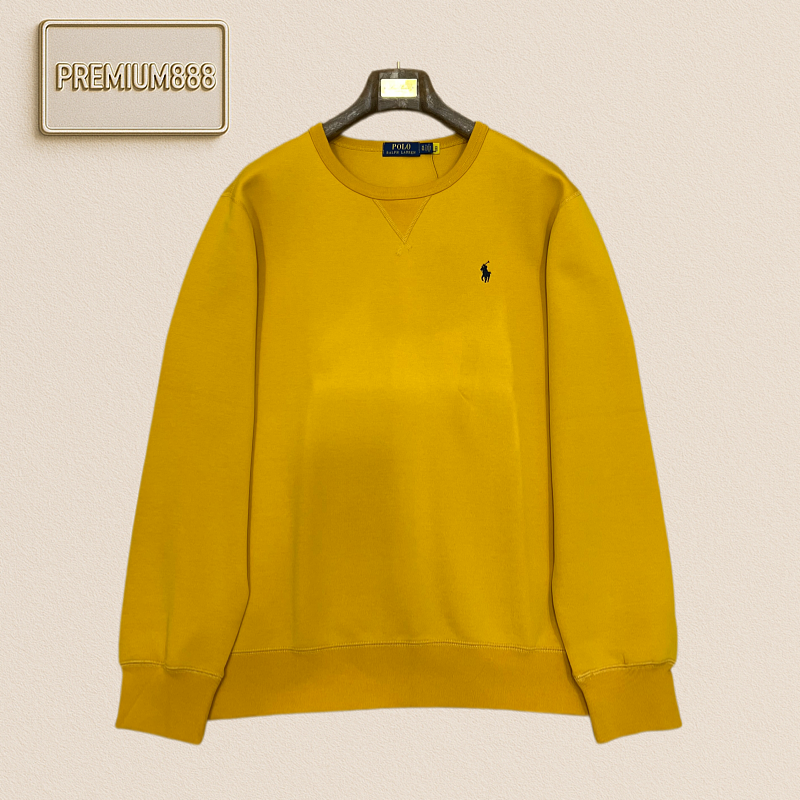 Ralph Lauren Ruff Lauren Horse Logo Round Neck Long Sleeve T-Shirt
