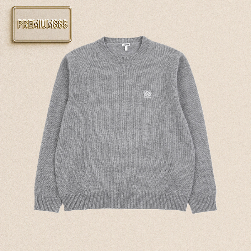Loewe Small Embroidered Woolen Sweater With A Round Neck