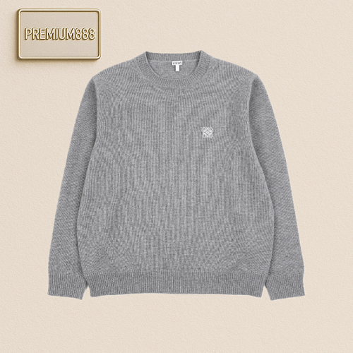 Loewe Small Embroidered Woolen Sweater With A Round Neck
