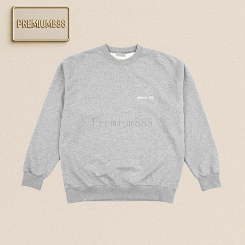 Di Or CD Letter Embroidered Round Neck Sweatshirt