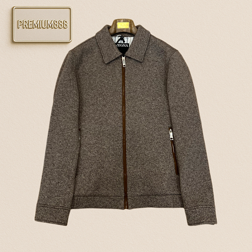 Zegna Jenia Buttoned Zipper Wool Blended Jacket