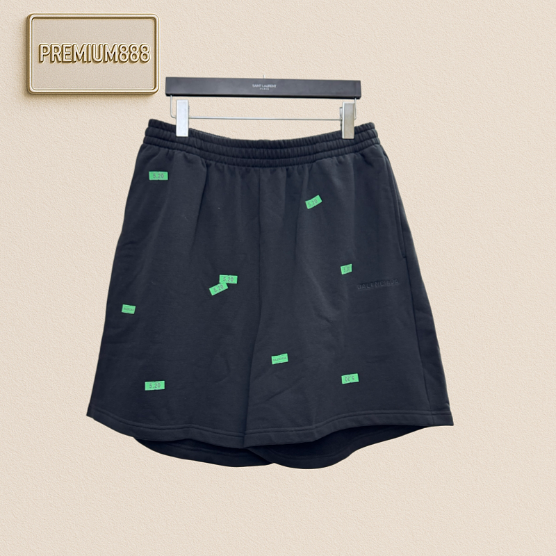 Balenciaga 26ss Valentine's Day Limited Edition Paris Letters Adhesive Shorts
