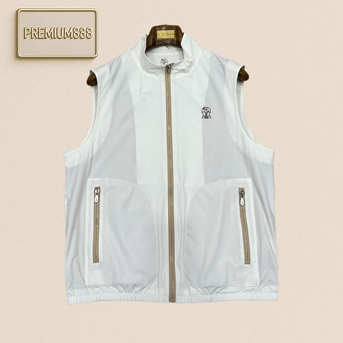 BC Brunello Button-down Embroidered Double Zipper Casual Jacket