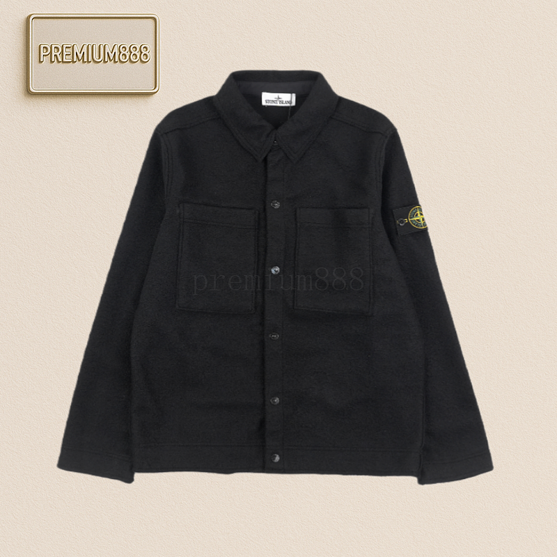 Stone Island Woolen Cardigan Coat