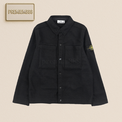 Stone Island Woolen Cardigan Coat