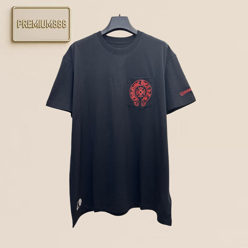 Chrome Hearts CH Crocin London Limited Edition Vine And Hoop Cross Short-Sleeved T-Shirt
