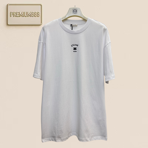 Cel Selina Triumph Arch Letter Embroidery Short-Sleeve T-shirt