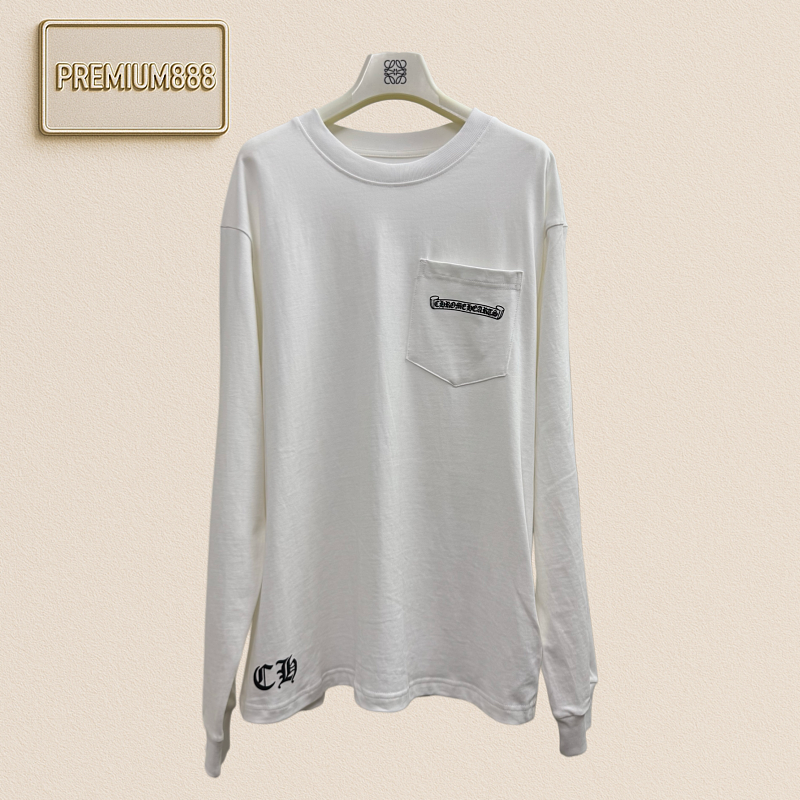 Chrome Hearts CH Crocin Jacquard Three-Dimensional Printed Long-Sleeved T-Shirt