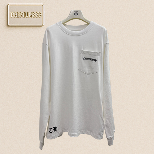 Chrome Hearts CH Crocin Jacquard Three-Dimensional Printed Long-Sleeved T-Shirt