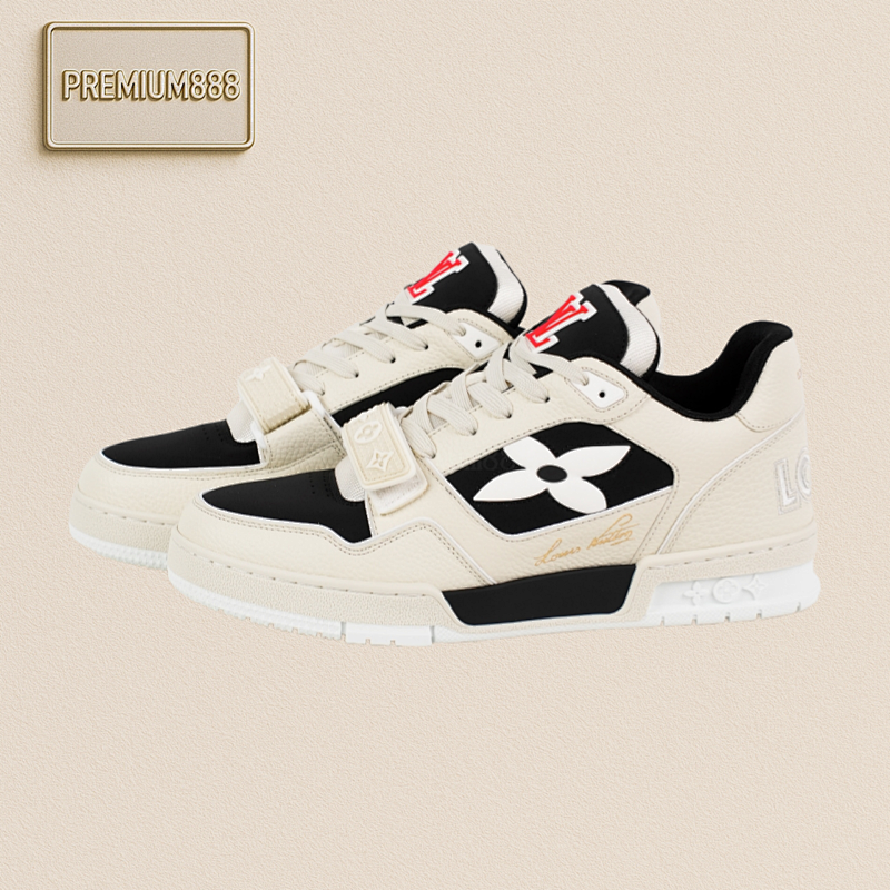 L V Trainer Velcro Coffee Color Classic Version