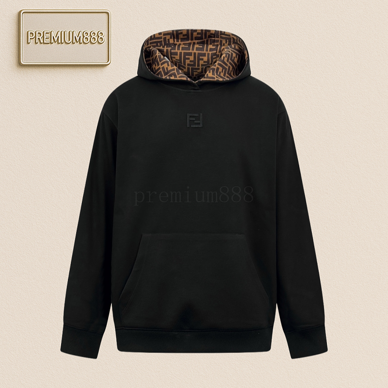 Fendi FF Embroidered Hood Hoodie