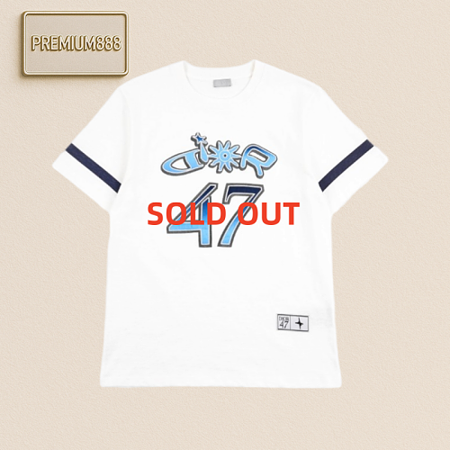 CD 25ss Graphic 47 Letter Print Short Sleeves