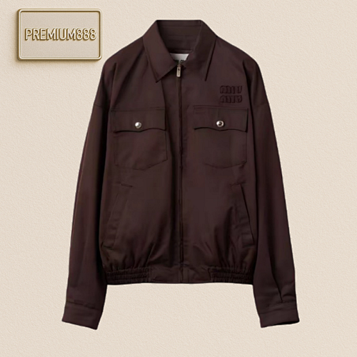 Miu Miu Mi UMi U Fully Combed Cotton Twill Canvas