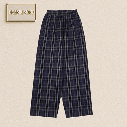 Balenciaga Balencia Ga 25ss Plaid Flannel Trousers