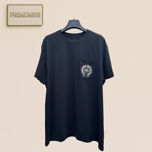 Chrome Hearts CH Crocin Miami Limited Edition Horse Hoof Pattern Pockets Short-Sleeved T-Shirt