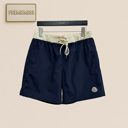 Monc Classic Logo Quick-Dry Drawstring Beach Shorts