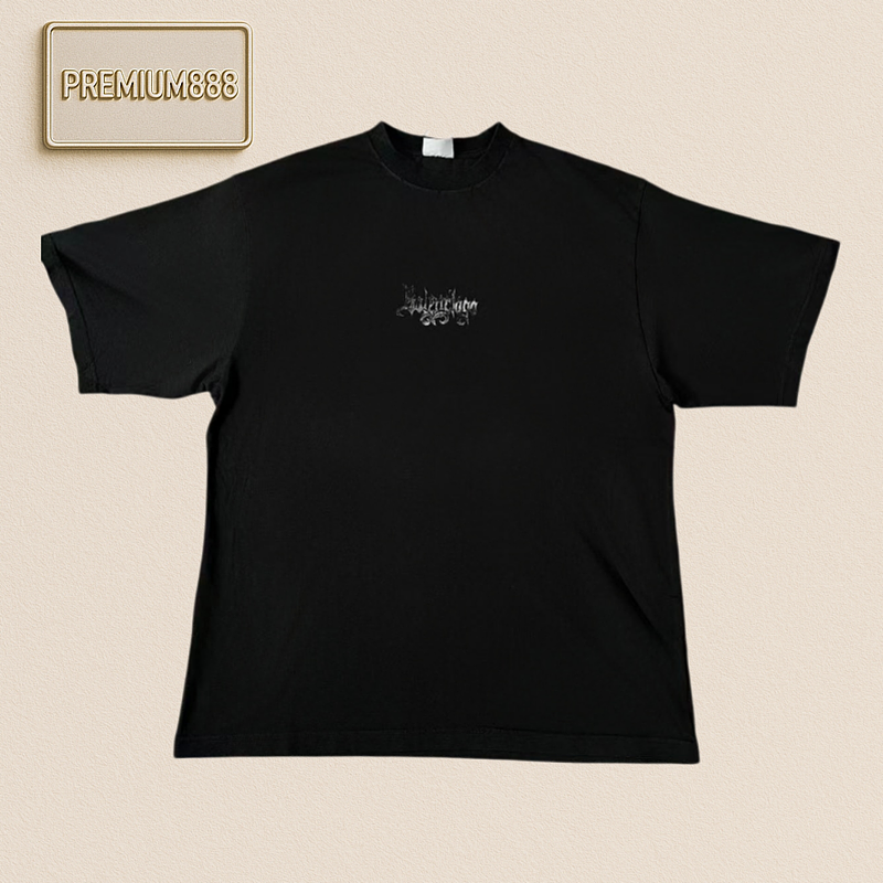 Balenciaga Blcg Gothic Letter Short-Sleeved T-Shirt