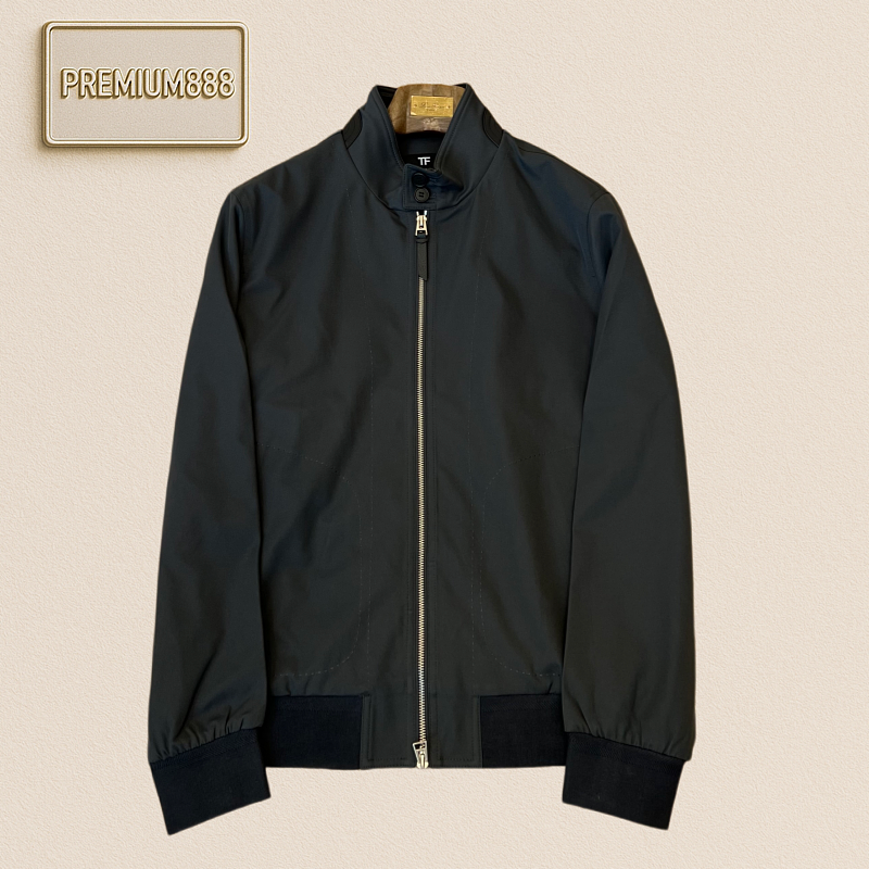 Tom Ford Tom Ford Stand-Up Collar Functional Pilot Jacket