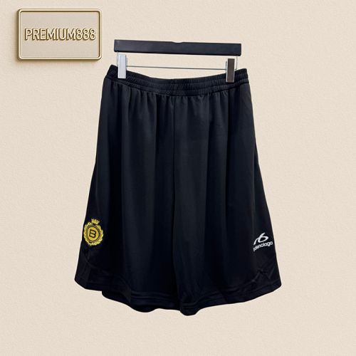 Balenciaga Manchester Breathable Mesh Logo Embroidered Shorts