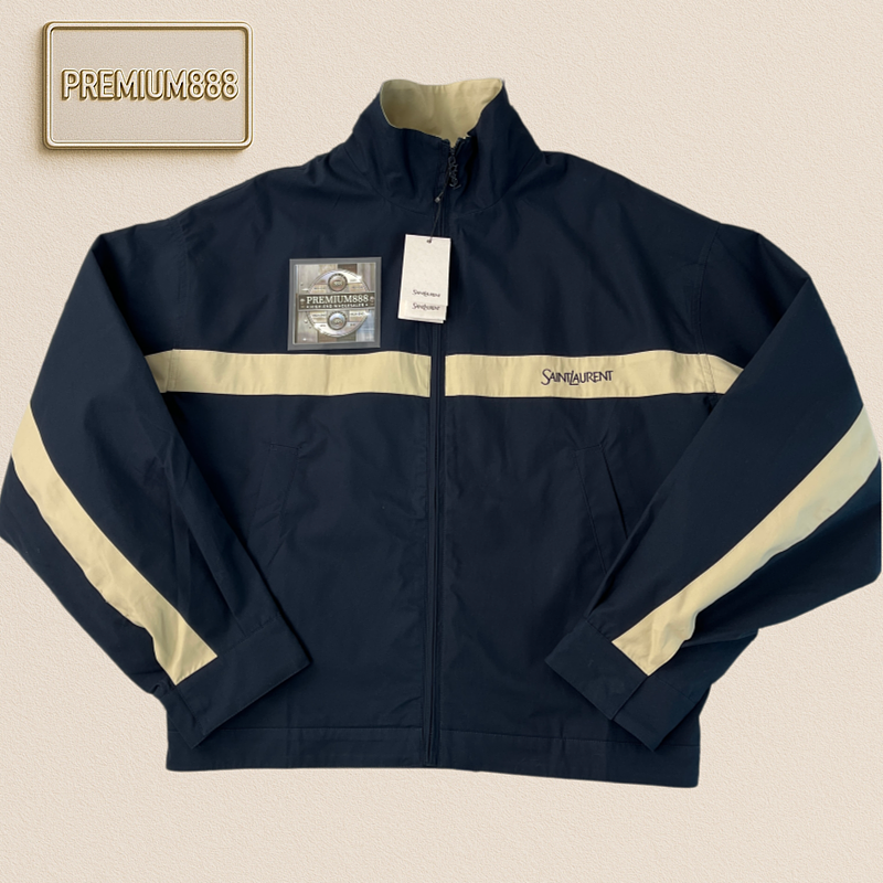 Saint Laurent YSL Embroidered Collar Zip Jacket Craftsmanship Notes
