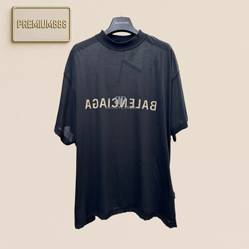 Bal Paris Reverse Letterprint Two-Sided Short-Sleeved T-Shirt