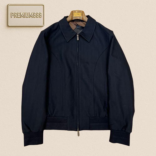 Zegna Business Collar Zip Jacket