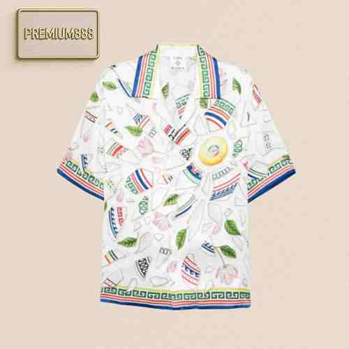 CA Sablanca Fragmented Pattern Silk Shirt