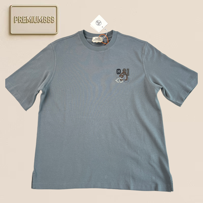 Hermès Hermes Paris Leather Short Sleeve
