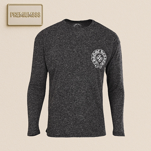 Chrome Hearts Vintage Sanskrit Back Flag Stars And Stripes Long Sleeve T-Shirt