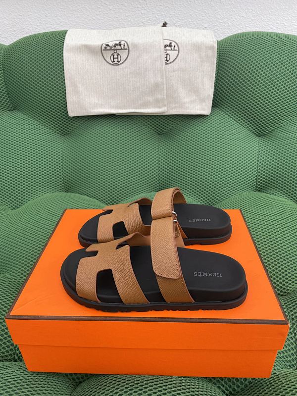 Hermès Herm Ès Chypre Suede And Moedskin Functional Sandals