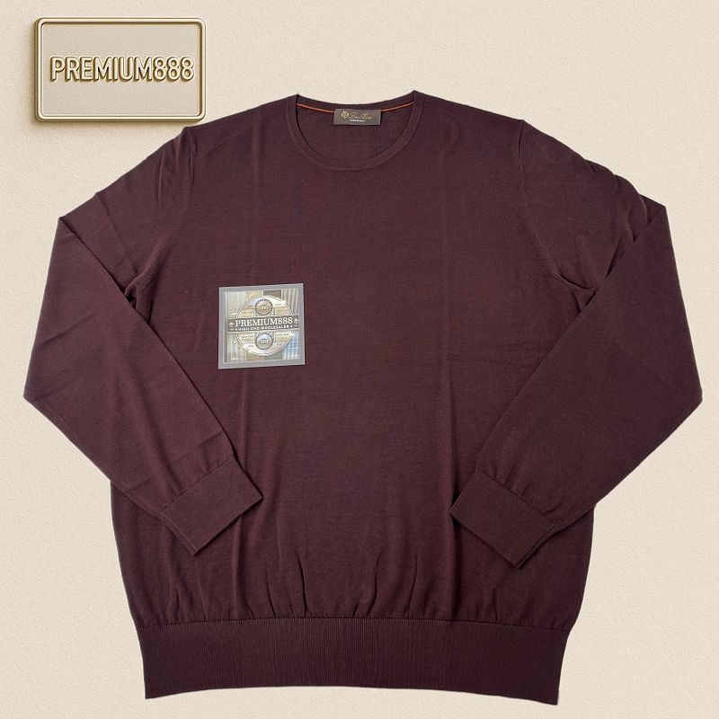 LP Autumn Winter New Collection Icewish Wool Knitwear - Classic Round Neck Long Sleeve Siz