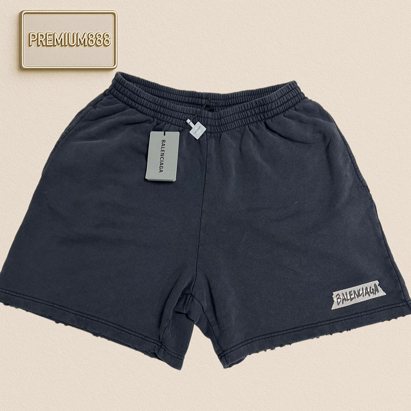 Balenciaga Inked Letter Vinyl Shorts