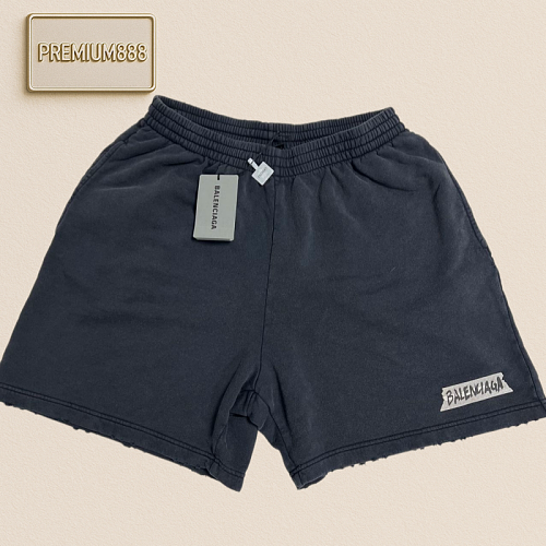 Balenciaga Inked Letter Vinyl Shorts