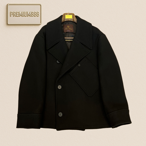 Loro Piana No. Yoo Pianya Short Sleeve Buttoned Double-Button Wool Coat