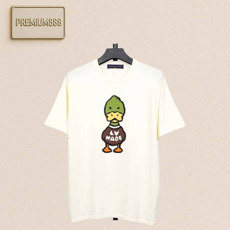1v 22ss Nigo Duck Plaid Short Sleeve T-shirt