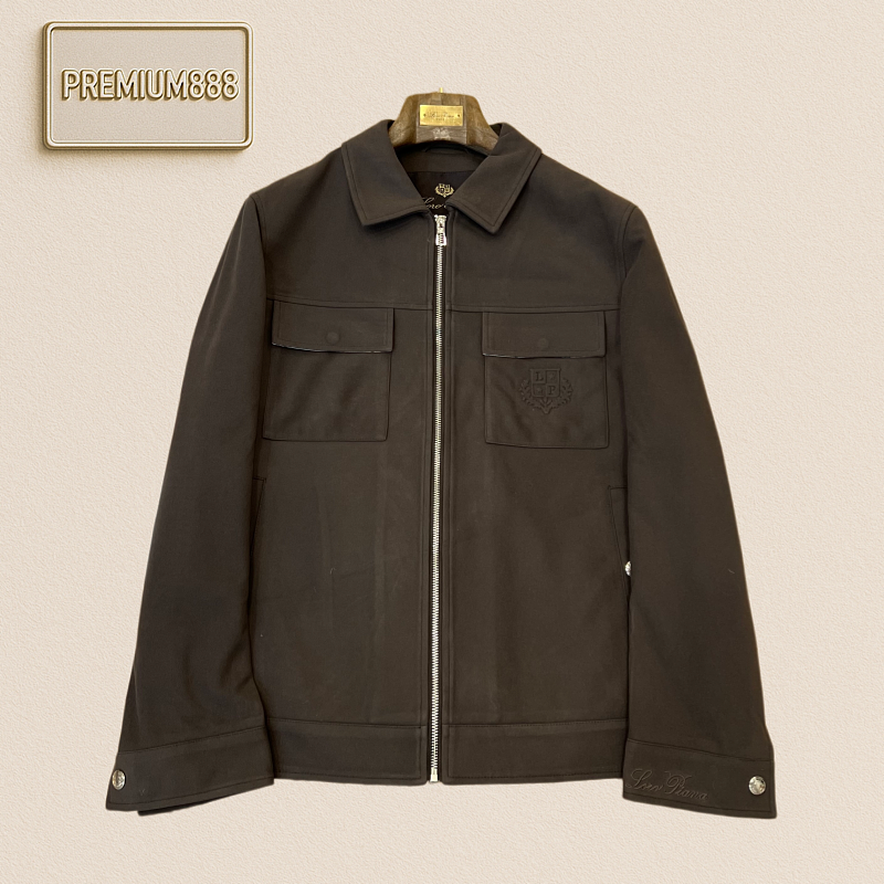 Loro Piana Polo Collar Fleece Work Jacket