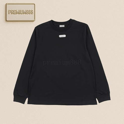 CD New Logo Decorated Cotton Long-sleeved T-shirt