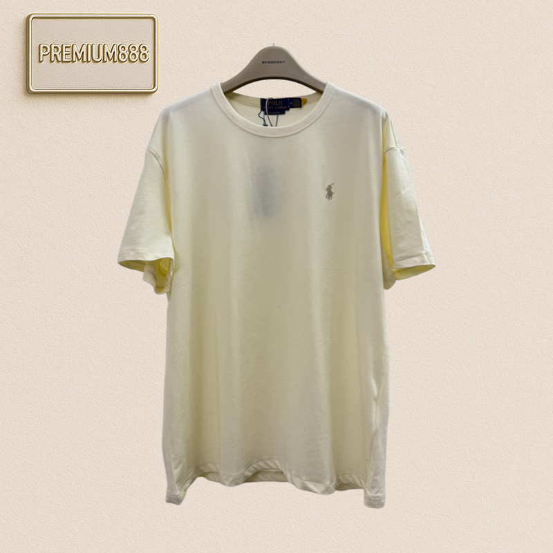 Ralph Lauren Cotton Short Sleeve T-shirt With Small Spikes Embroidery Logo