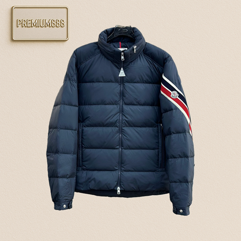 Moncler 24-sleeve Three-color Woven Ribbon Light Down Jacket
